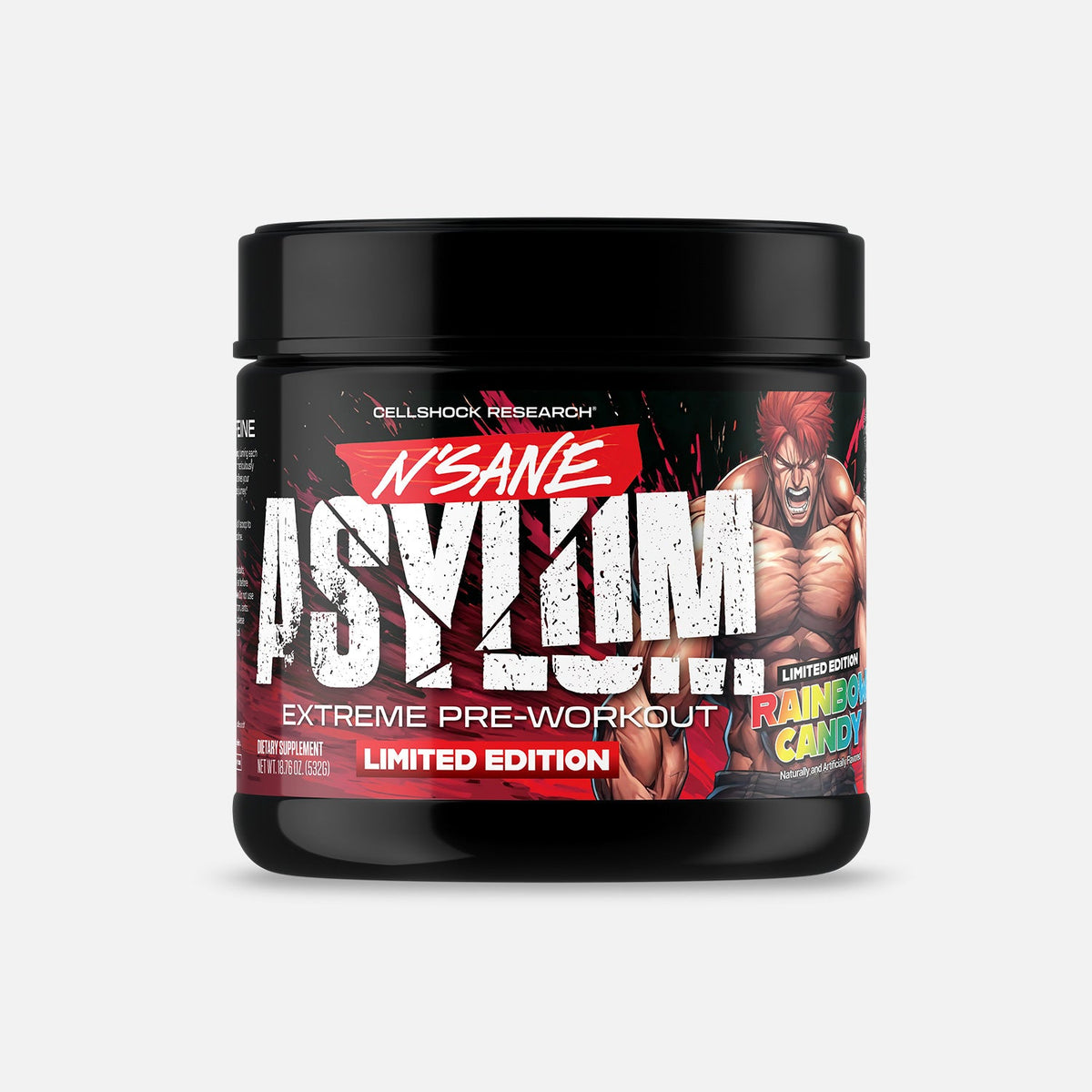Cellshock Research N'SANE Asylum Rainbow Candy (High Stim) supplement