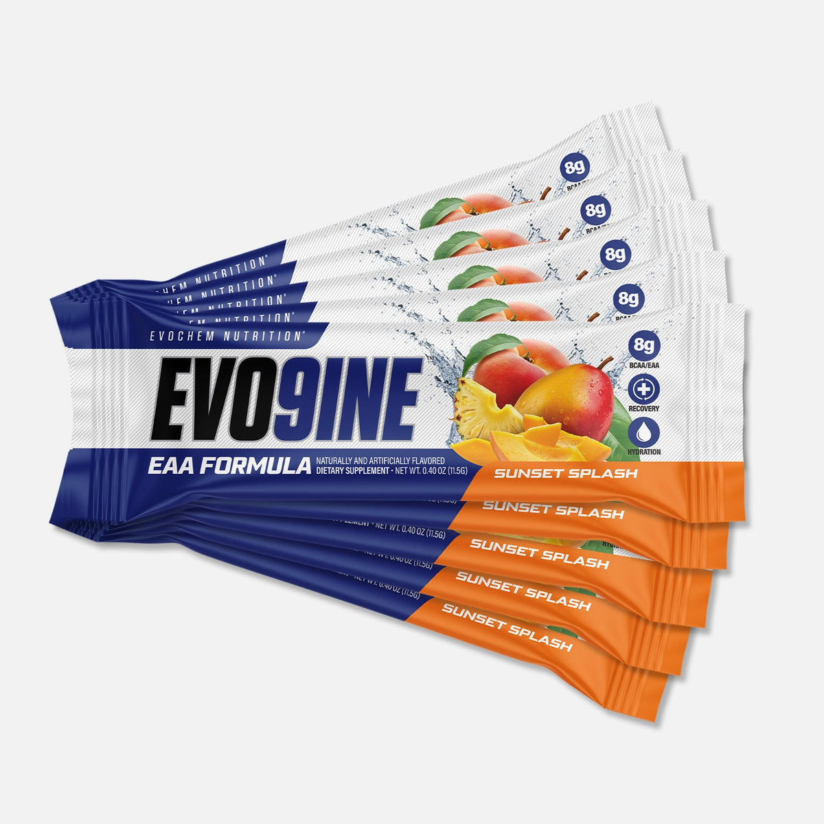 EvoChem Nutrition EVO9INE Stick Packs Sunset Splash (12-pack) supplement