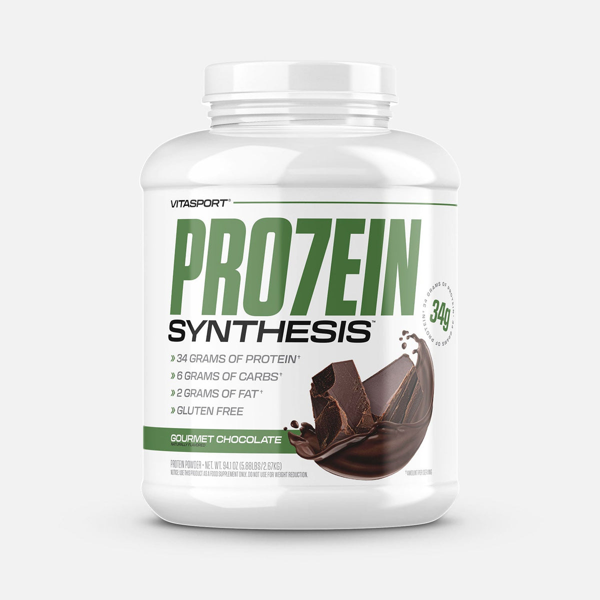 Vitasport PRO7EIN Synthesis Gourmet Gourmet Chocolate (5lb) supplement