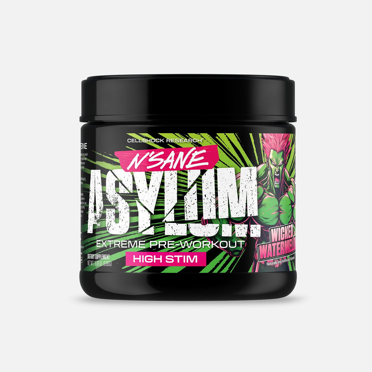 Cellshock Research N'SANE Asylum Wicked Watermelon (High Stim) supplement