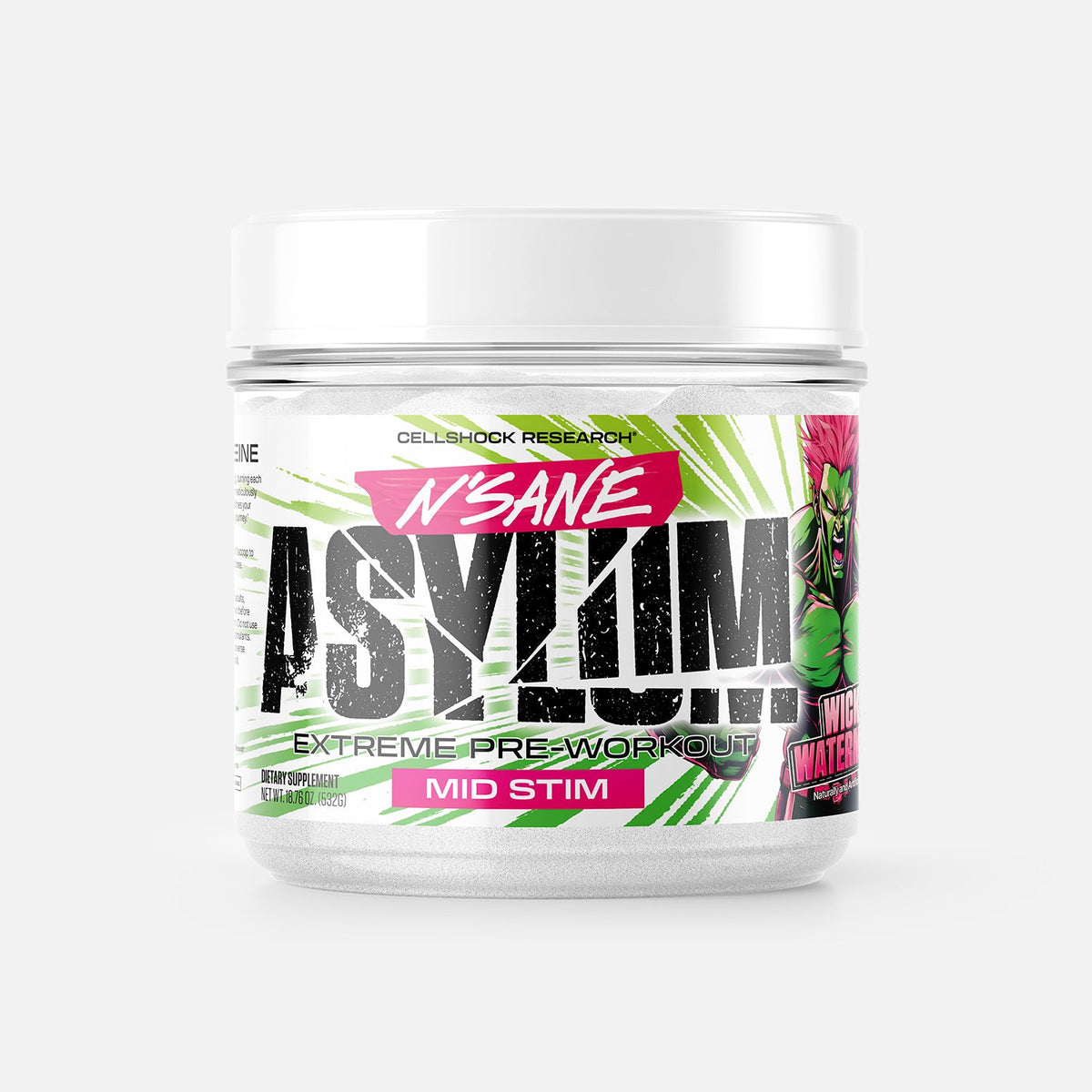 Cellshock Research N'SANE Asylum Wicked Watermelon (Mid Stim) supplement