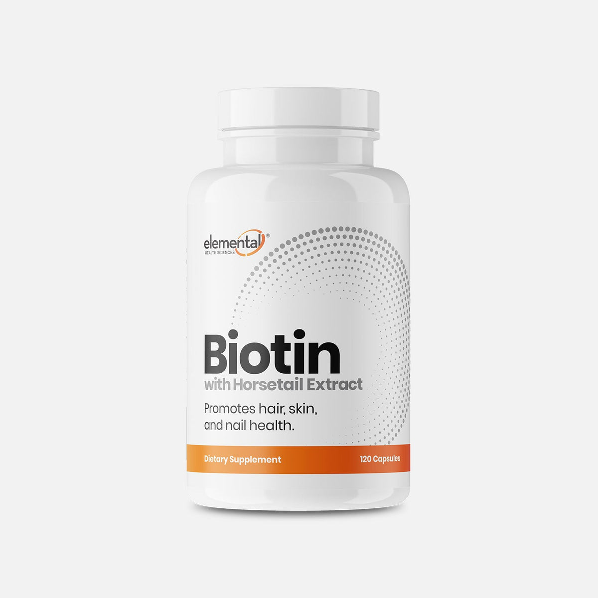 Elemental Health Sciences Biotin 120 Capsules supplement