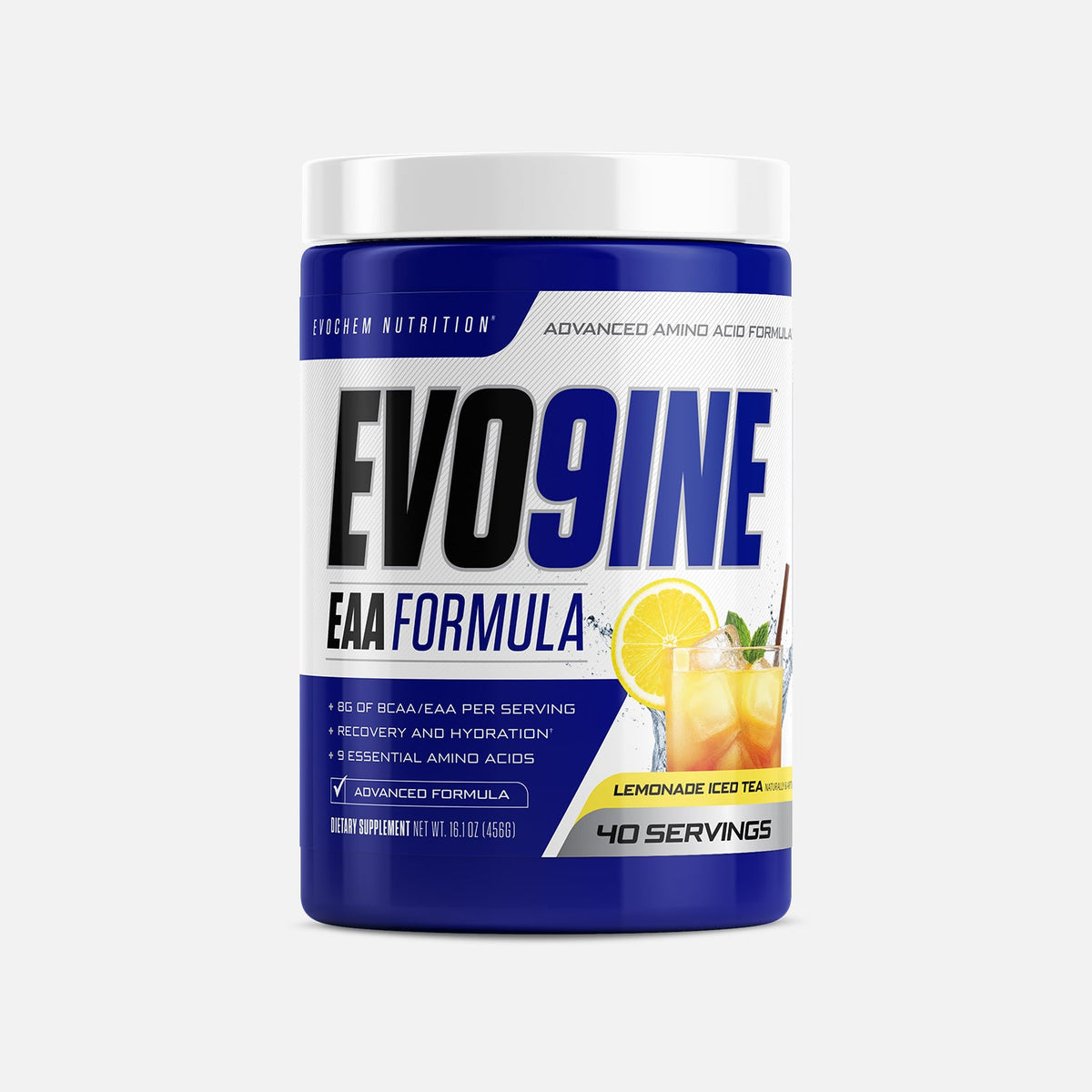EvoChem Nutrition EVO9INE Lemonade Iced Tea supplement