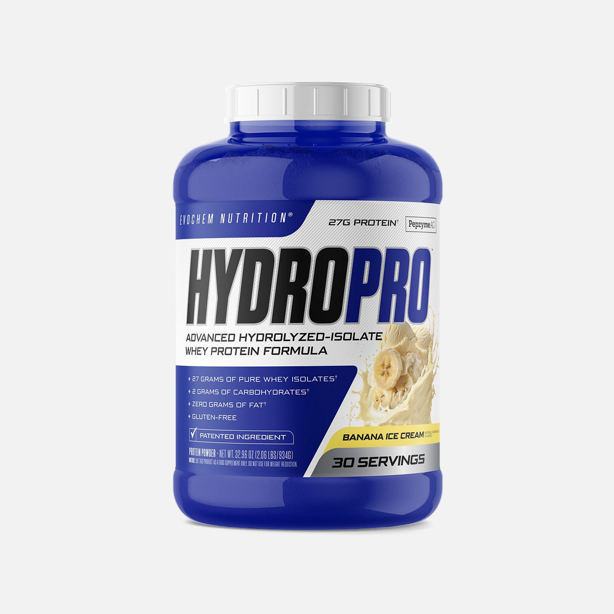 EvoChem Nutrition Hydro-Pro Banana Ice Cream (2lb) supplement