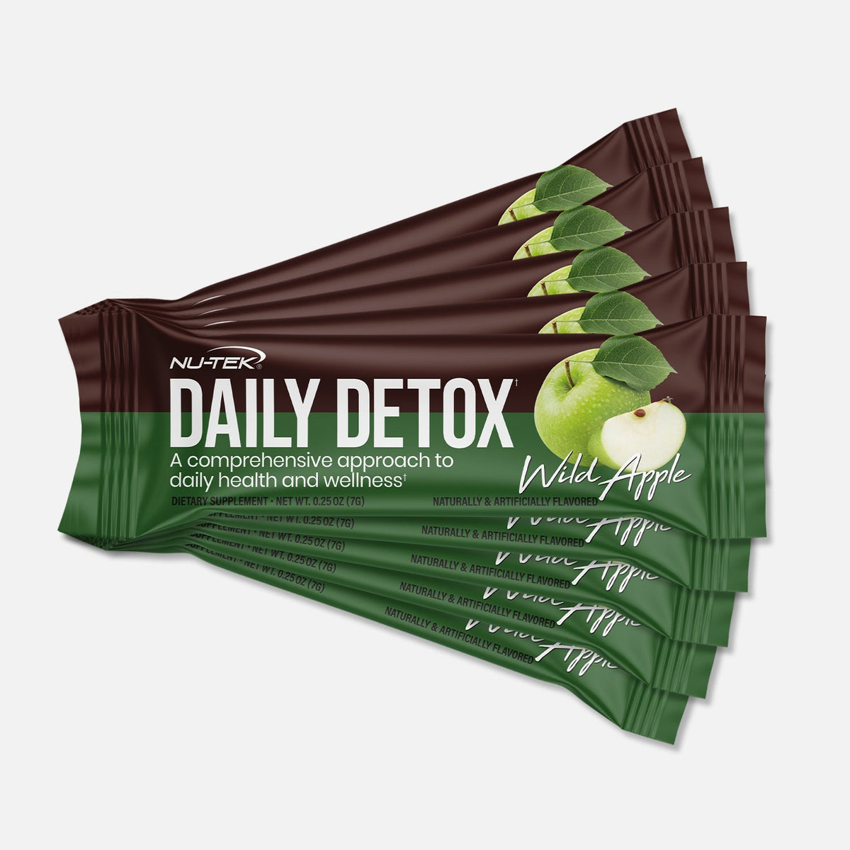 NU-TEK Nutrition Daily Detox Stick Packs Wild Apple (12 Stick Packs) supplement