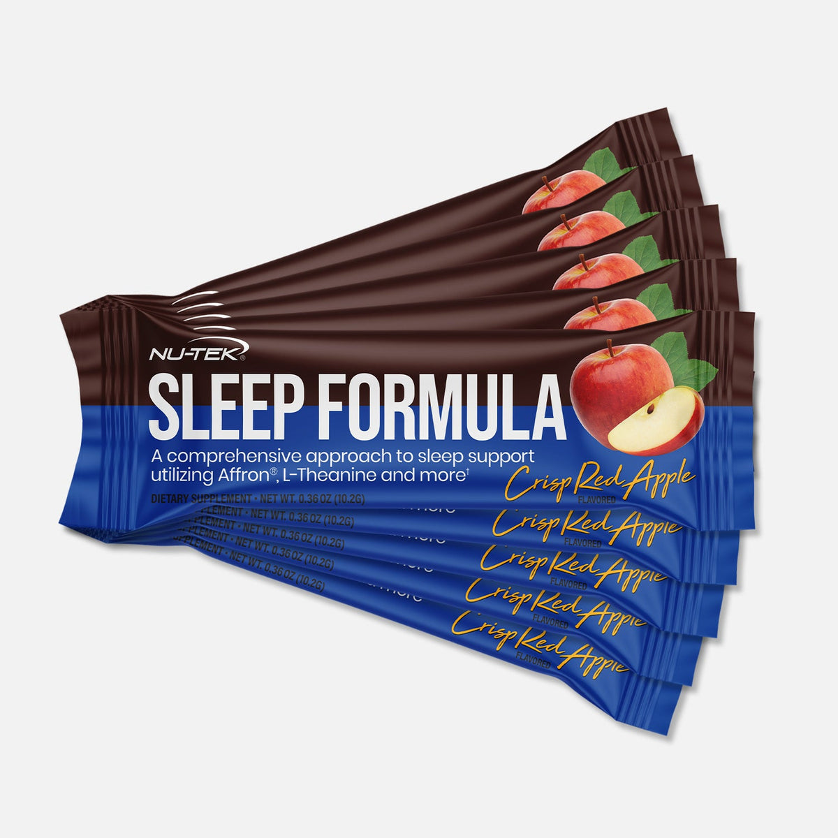 NU-TEK Nutrition Sleep Formula Stick Packs Crisp Red Apple (12 Stick Packs) supplement