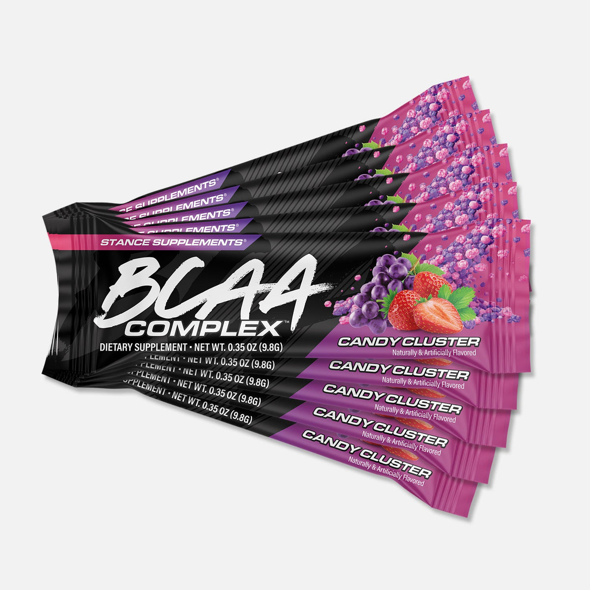Stance Supplements BCAA Complex Stick Packs Candy Cluster (12-pack) supplement