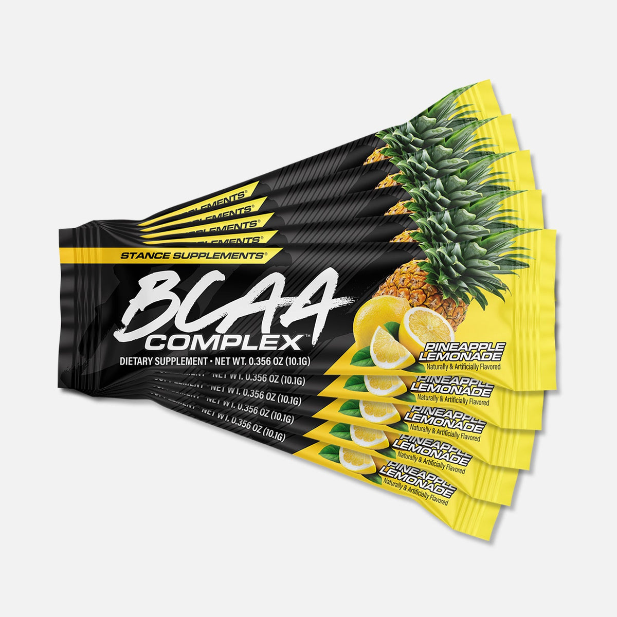 Stance Supplements BCAA Complex Stick Packs Pineapple Lemonade (12-pack) supplement