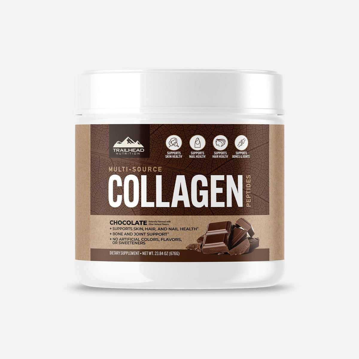 Trailhead Nutrition Multi-Source Collagen Peptides Chocolate supplement