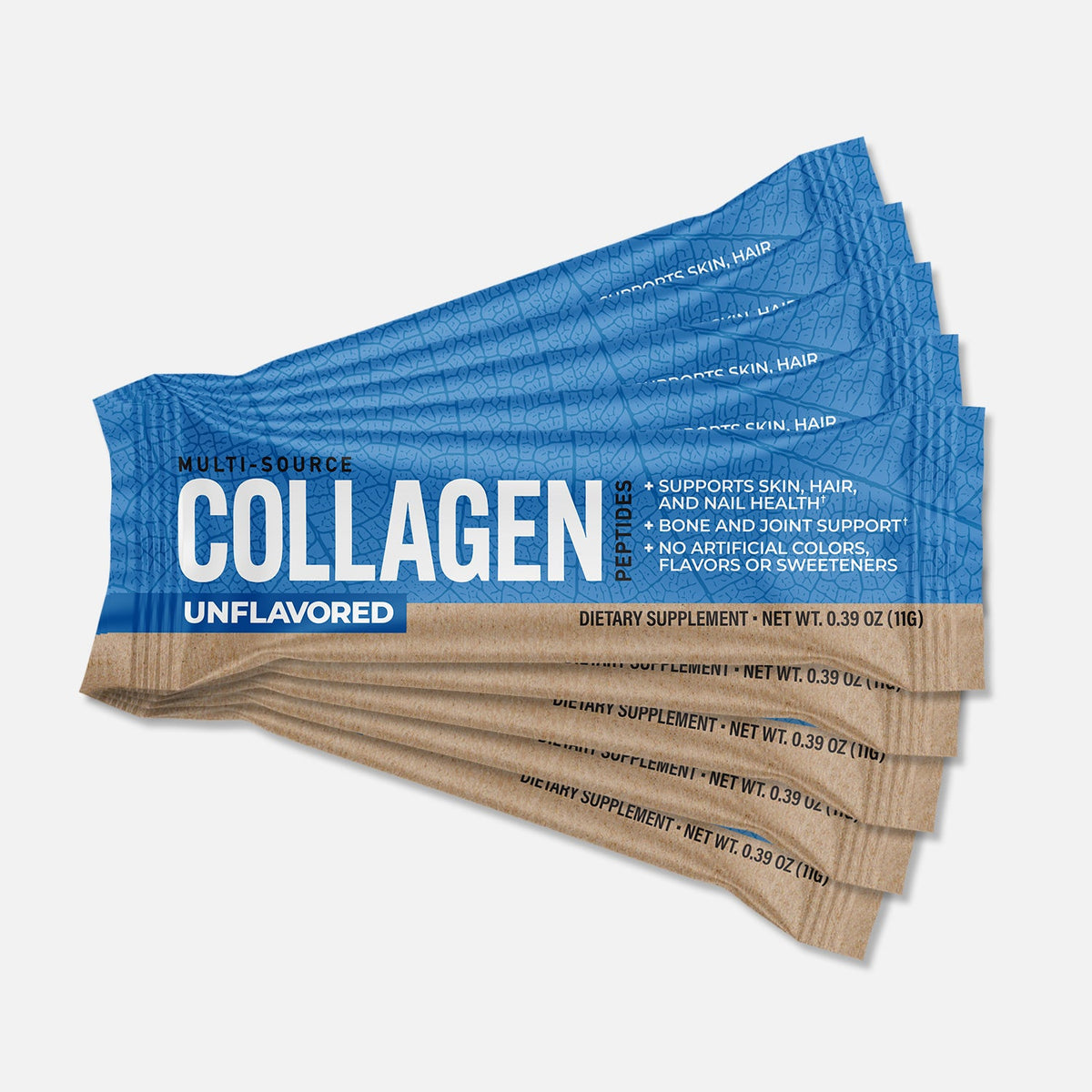 Trailhead Nutrition Multi-Source Collagen Peptides Stick Packs Unflavored (12 Stick Packs) supplement