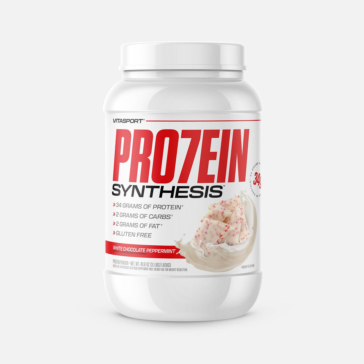 Vitasport PRO7EIN Synthesis White Chocolate Peppermint (3lb) supplement