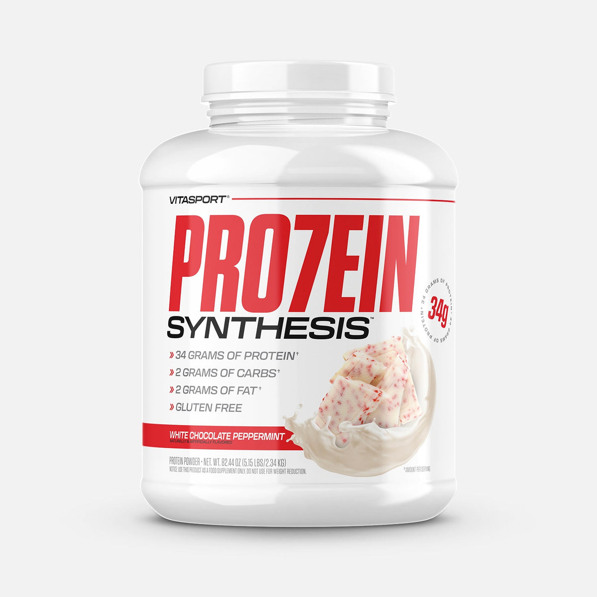 Vitasport PRO7EIN Synthesis White Chocolate Peppermint (5lb) supplement