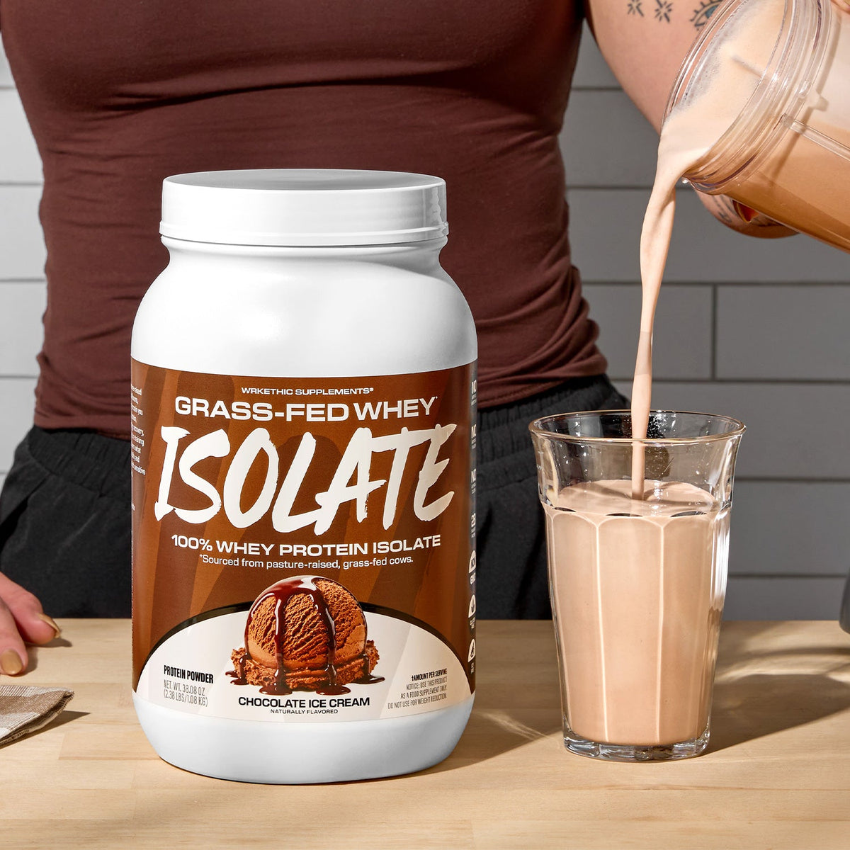 WRKETHIC Supplements Grass-Fed Whey Isolate supplement