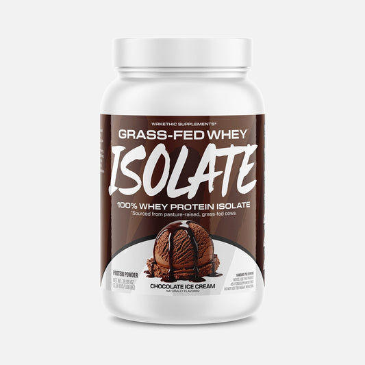 WRKETHIC Supplements Grass-Fed Whey Isolate Chocolate Ice Cream supplement