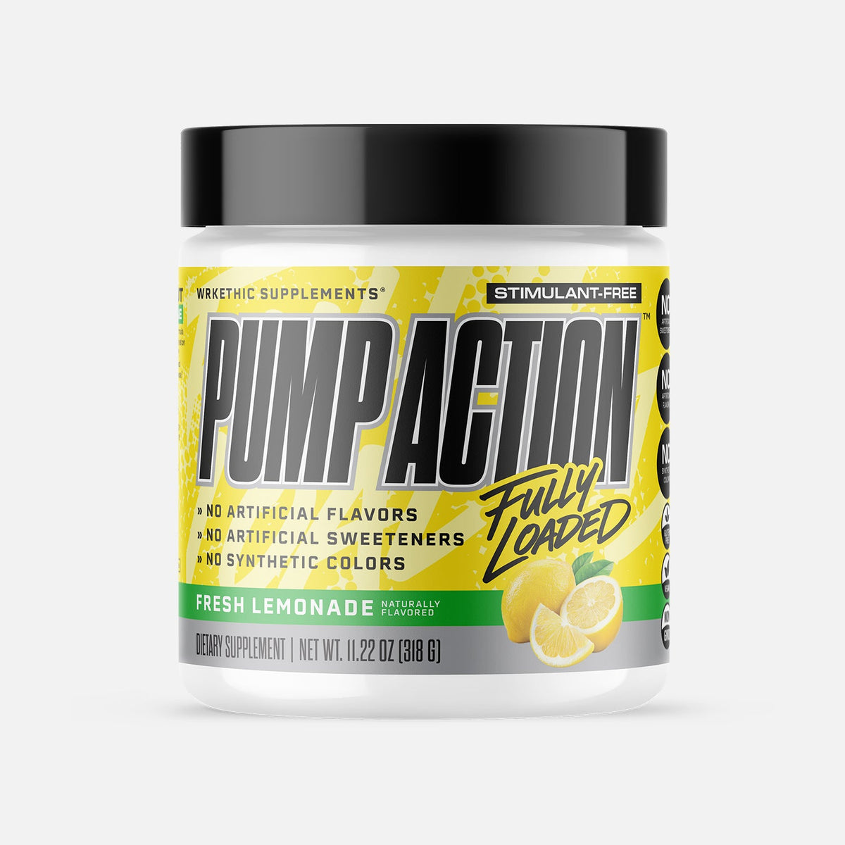 WRKETHIC Supplements Pump Action Fully Loaded Fresh Lemonade supplement