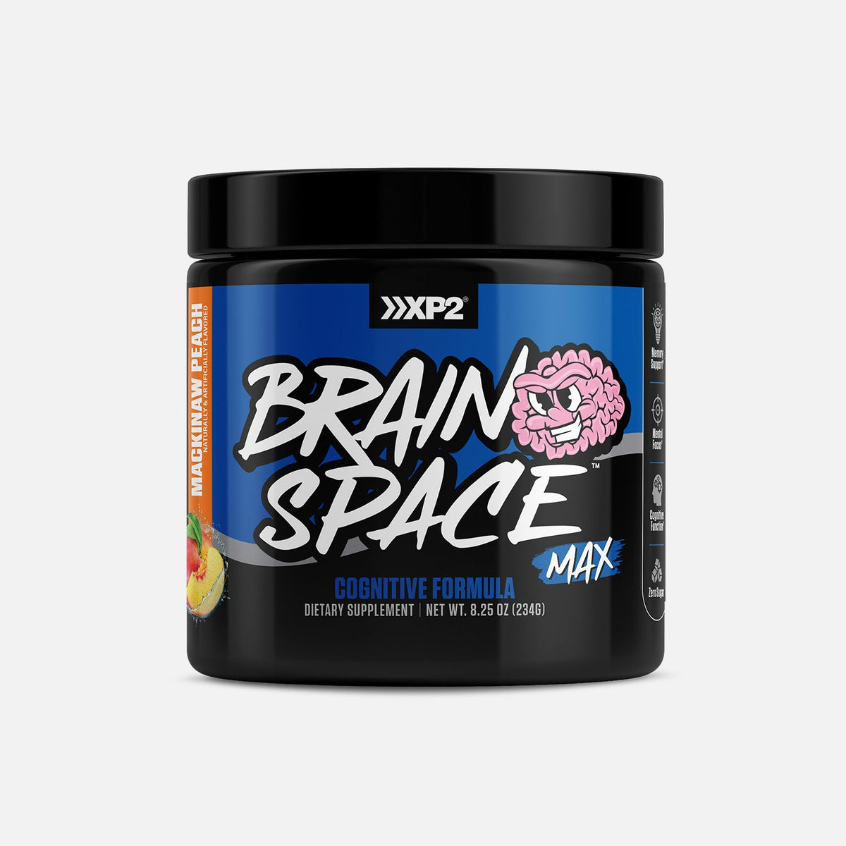 Xcelerated Performance Products Brainspace Mackinaw Peach (200mg caffeine) supplement