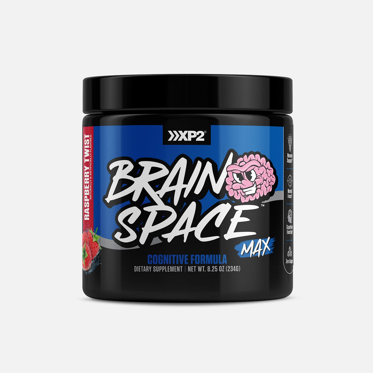Xcelerated Performance Products Brainspace Raspberry Twist (200mg caffeine) supplement